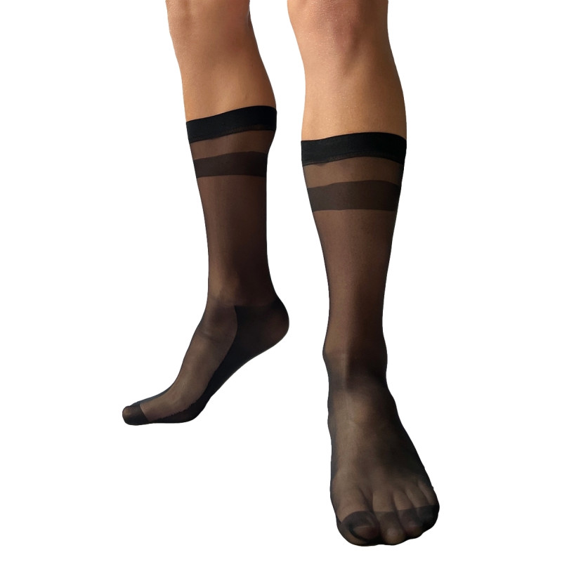 Barcode Berlin Chaussettes Lycra Milan Noires